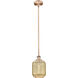 Edison Preston 1 Light 6.75 inch Antique Copper Mini Pendant Ceiling Light in Mercury