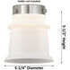 Franklin Restoration Small Canton Matte White Glass, Franklin Restoration
