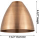 Metal Bristol 3 Light 25.5 inch Antique Copper Bath Vanity Light Wall Light