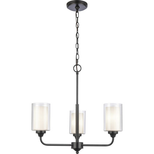 Auralume Fairbank LED 21.5 inch Matte Black Pendant Ceiling Light