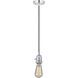 Franklin Restoration Halophane LED 8.5 inch Polished Chrome Mini Pendant Ceiling Light in Matte White Halophane Glass