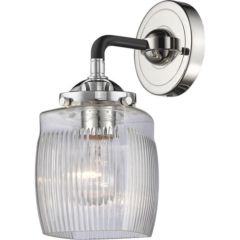 Nouveau Colton LED 6 inch Black Antique Brass Sconce Wall Light, Nouveau