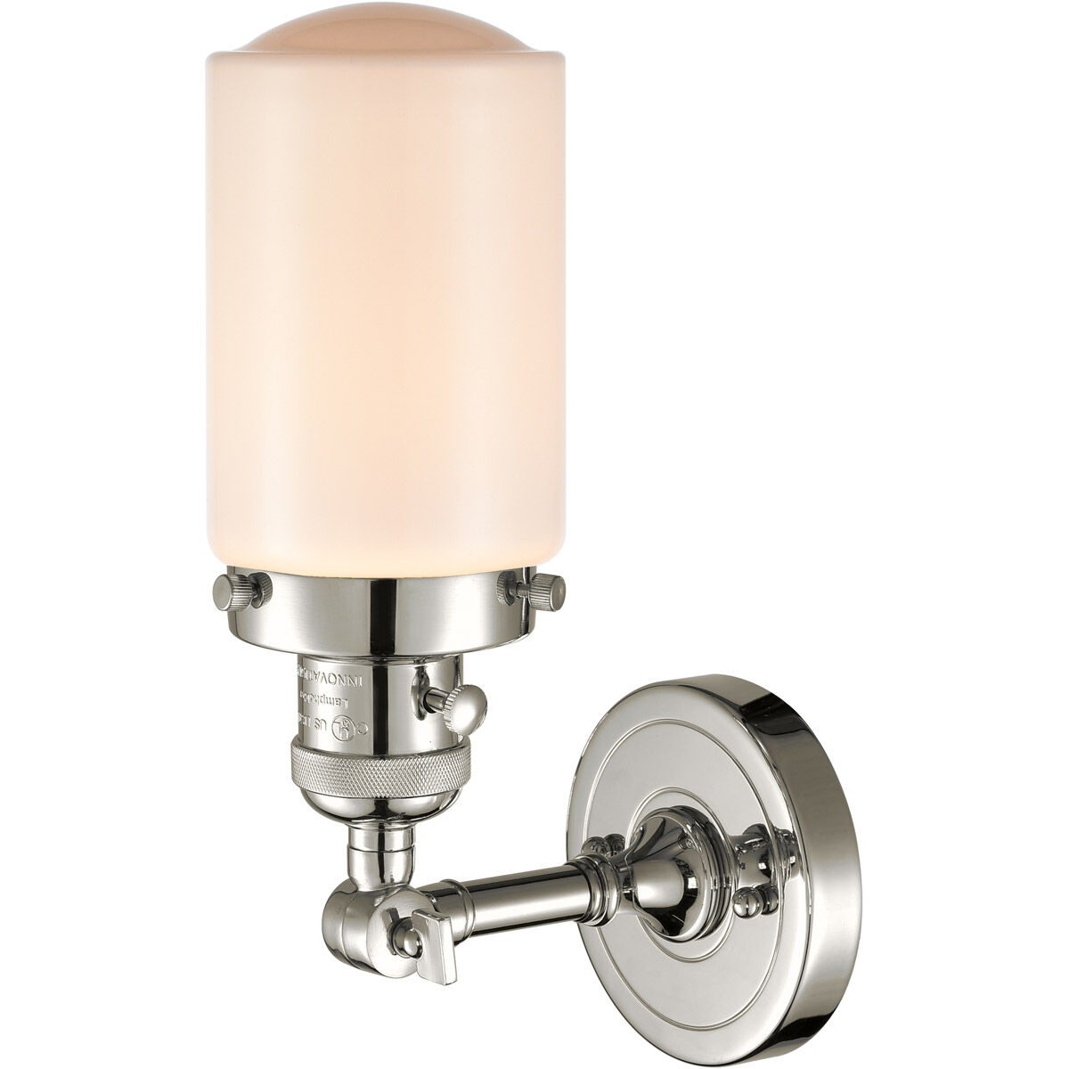 Franklin Restoration Dover LED 5 inch Polished Nickel Sconce Wall Light, Franklin Restoration