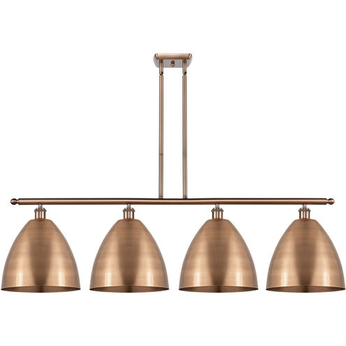 Ballston Dome 4 Light 50 inch Antique Copper Island Light Ceiling Light