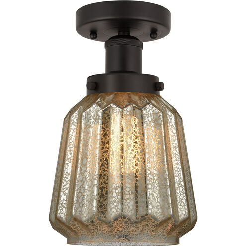 Chatham 1 Light 6.5 inch Oil Rubbed Bronze Semi-Flush Mount Ceiling Light