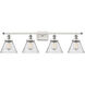 Ballston Large Cone 4 Light 36.00 inch Bathroom Vanity Light