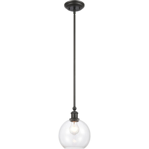Ballston Concord LED 8 inch Matte Black Mini Pendant Ceiling Light in Clear Glass