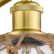 Ballston Farmhouse Rope 1 Light 8 inch Satin Gold Sconce Wall Light