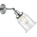 Franklin Restoration Canton 1 Light 7 inch Polished Chrome Sconce Wall Light in Clear Glass, Franklin Restoration