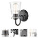 Scarlett LED 4.75 inch Matte Black Bath Vanity Light Wall Light