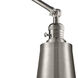 Addison 30 inch 60.00 watt Satin Nickel Swing Arm Wall Light, Franklin Restoration