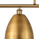 Ballston Dome LED 48 inch Brushed Brass Island Light Ceiling Light
