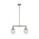 Franklin Restoration Beacon LED 23 inch Brushed Satin Nickel Chandelier Ceiling Light in Clear Glass, Franklin Restoration