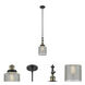 Franklin Restoration Stanton 1 Light 6 inch Black Antique Brass Mini Pendant Ceiling Light, Franklin Restoration