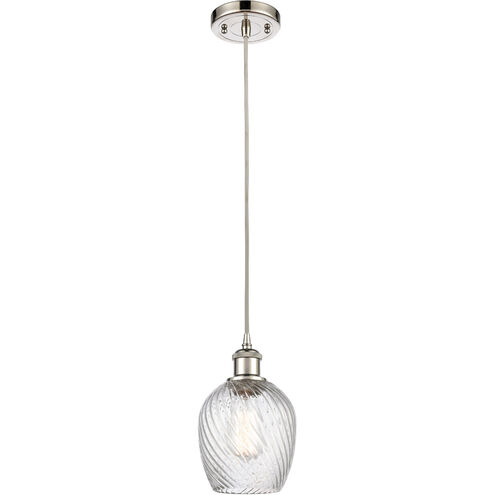 Ballston Salina LED 5 inch Polished Nickel Mini Pendant Ceiling Light in Silver, Ballston