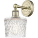 Niagra Sconce Wall Light in Antique Brass