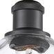 Ballston Small Waverly LED 6 inch Matte Black Semi-Flush Mount Ceiling Light, Ballston