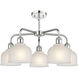 Dayton 5 Light 23.5 inch Polished Chrome Chandelier Ceiling Light in White