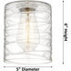 Ballston Cobbleskill 4 Light 36 inch Polished Chrome Bath Vanity Light Wall Light in Clear Glass, Ballston