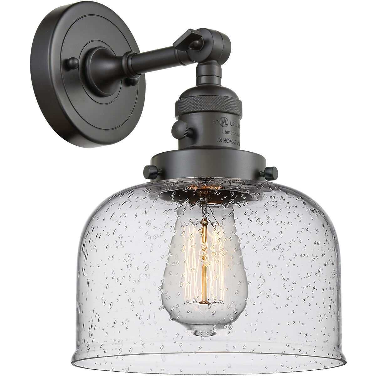 Franklin Restoration Large Bell LED 12 inch Oil Rubbed Bronze Sconce Wall Light, Franklin Restoration