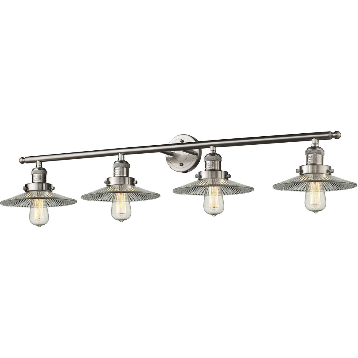 Franklin Restoration Halophane 4 Light 44.50 inch Bathroom Vanity Light