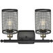 Nestbrook 2 Light 16 inch Black Antique Brass and Matte Black Bath Vanity Light Wall Light