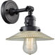 Franklin Restoration Halophane LED 9 inch Matte Black Sconce Wall Light, Franklin Restoration