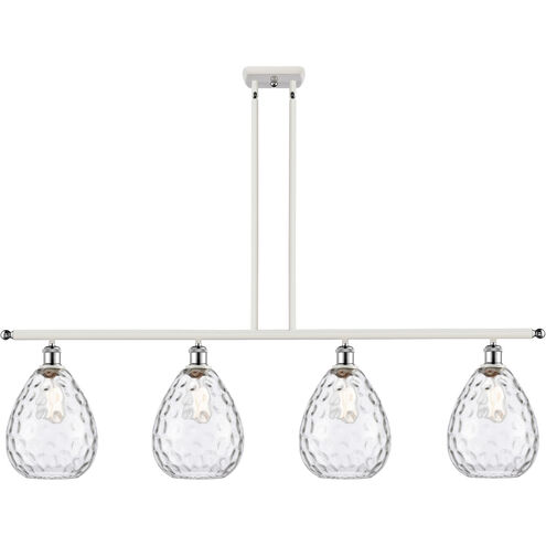 Ballston Large Waverly LED 48 inch White and Polished Chrome Island Light Ceiling Light, Ballston