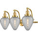 Franklin Restoration Geneseo 3 Light 28 inch Satin Gold Bath Vanity Light Wall Light, Franklin Restoration