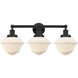 Oxford 3 Light 24.5 inch Matte Black Bath Vanity Light Wall Light
