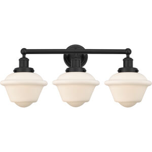 Oxford 3 Light 24.5 inch Matte Black Bath Vanity Light Wall Light