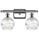 Ballston Small Deco Swirl LED 16 inch Polished Chrome Bath Vanity Light Wall Light, Ballston