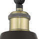 Ballston Cone 1 Light 8 inch Black Antique Brass Sconce Wall Light
