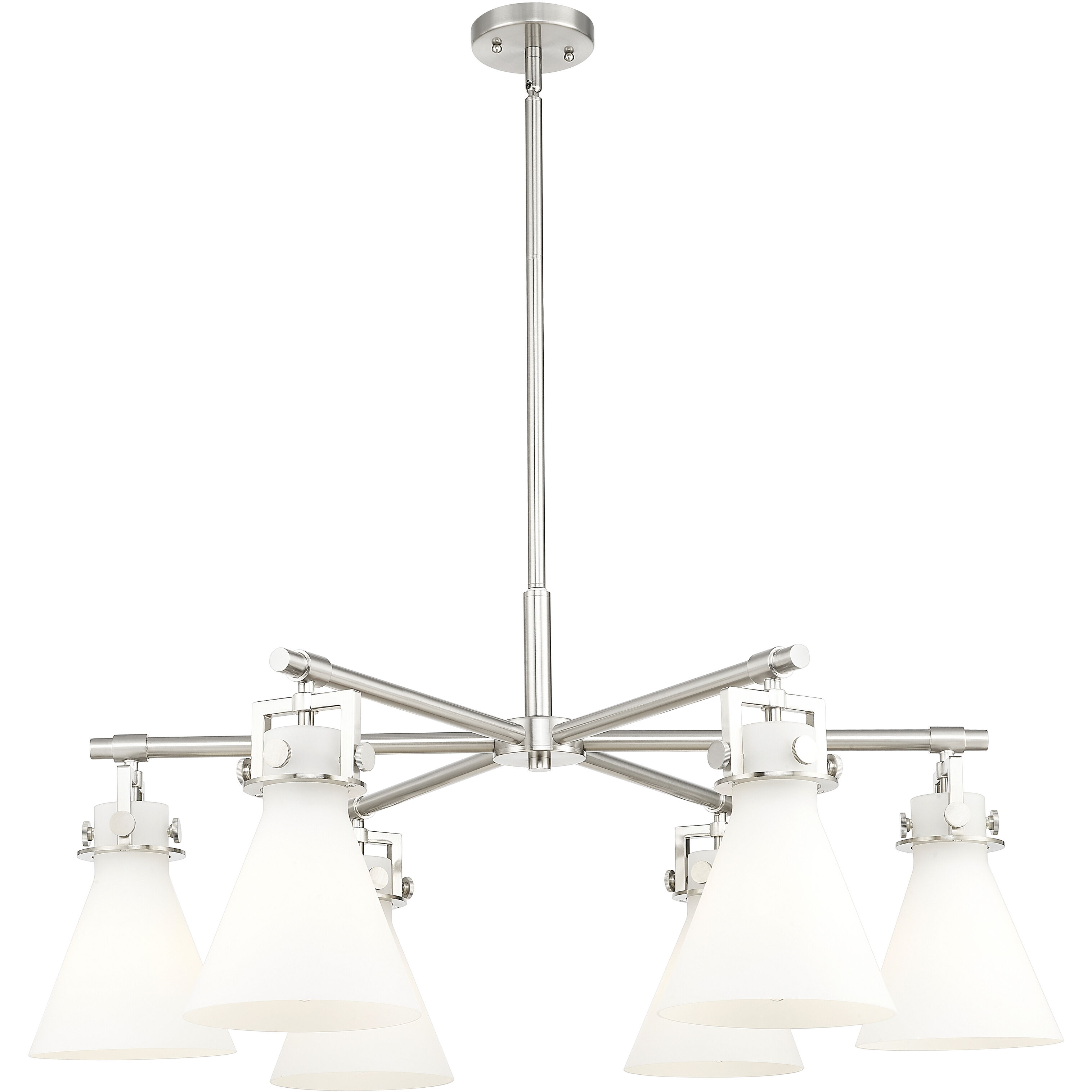 Newton Cone 6 Light 26.00 inch Chandelier