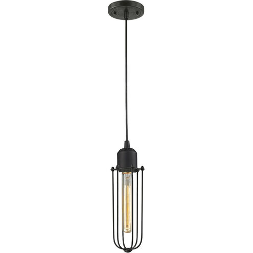 Austere Muselet 1 Light 5 inch Oil Rubbed Bronze Mini Pendant Ceiling Light in Incandescent, Austere