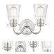 Scarlett LED 14 inch Polished Chrome Bath Vanity Light Wall Light