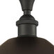Edison Metal Bristol 1 Light 16 inch Oil Rubbed Bronze Semi-Flush Mount Ceiling Light