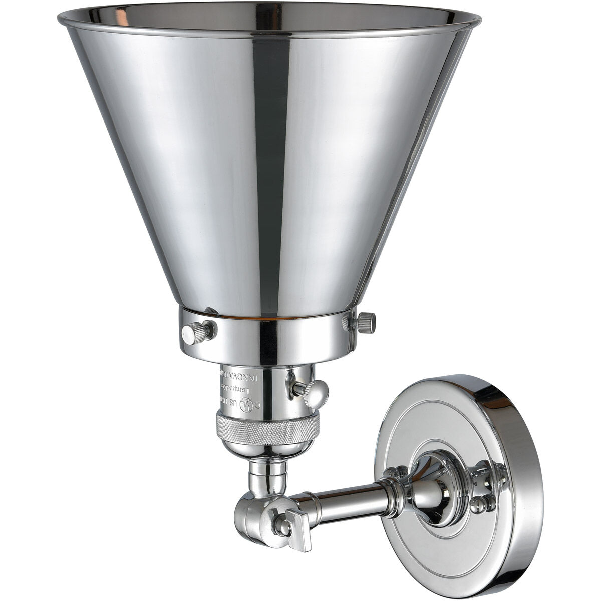 Franklin Restoration Appalachian LED 8 inch Polished Chrome Sconce Wall Light, Franklin Restoration