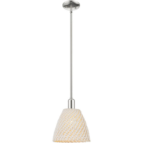 Downtown Urban Natural Ballston Dome 1 Light 9 inch Polished Nickel Mini Pendant Ceiling Light
