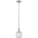 Arcadia Belfast 1 Light 6 inch Brushed Satin Nickel Mini Pendant Ceiling Light
