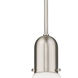Amherst 1 Light 14 inch Brushed Satin Nickel Pendant Ceiling Light in Matte White Glass