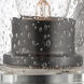 Scarlett 1 Light 5 inch Matte Black Bath Vanity Light Wall Light in Seedy Glass