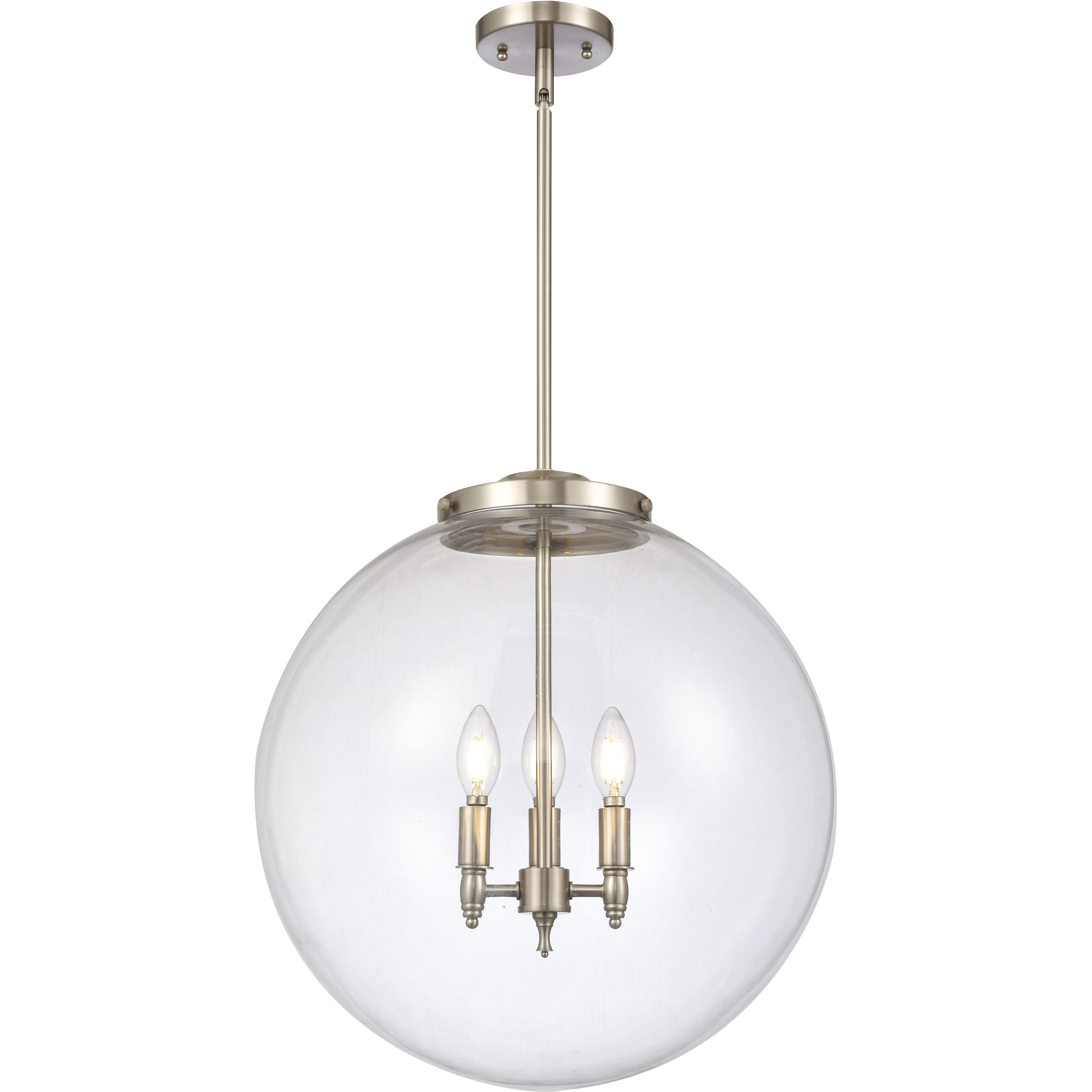 Brushed chrome pendant ceiling lights outlet