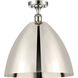 Ballston Dome 1 Light 16 inch Polished Nickel Semi-Flush Mount Ceiling Light