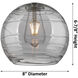 Ballston Athens Deco Swirl 5 Light 26 inch Polished Chrome Stem Hung Chandelier Ceiling Light
