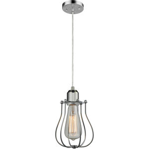 Austere Muselet 1 Light 6 inch Polished Chrome Mini Pendant Ceiling Light in Incandescent, Austere