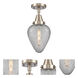 Franklin Restoration Geneseo 1 Light 7 inch Brushed Satin Nickel Flush Mount Ceiling Light