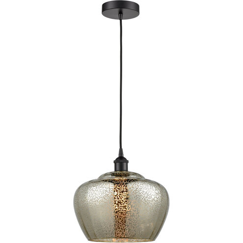 Edison Fenton 1 Light 11 inch Matte Black Mini Pendant Ceiling Light