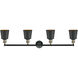 Franklin Restoration Addison LED 42 inch Black Antique Brass Bath Vanity Light Wall Light, Franklin Restoration