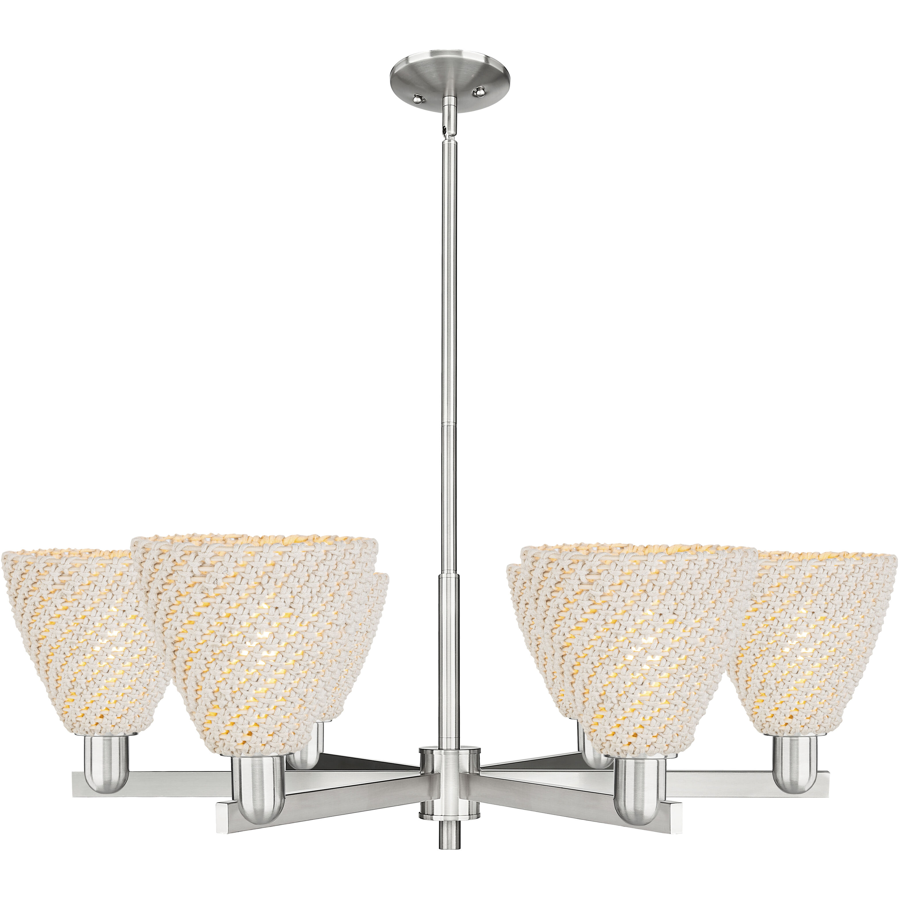 Natural Ballston Dome 6 Light 23.88 inch Chandelier